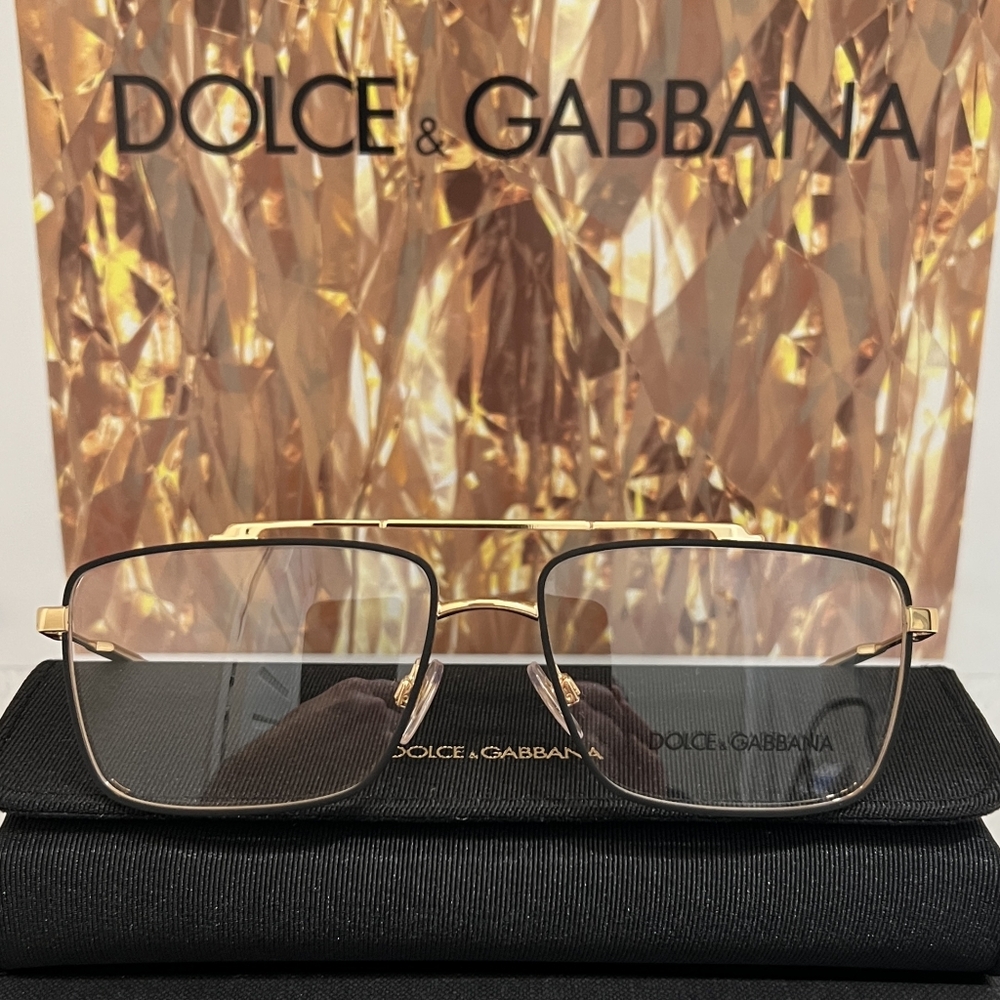 Dolce & Gabbana Eyeglasses Model DG1354 in Color 1311 Black and Gold